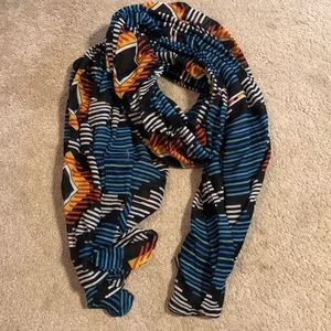 Zara Tribal Geometric Print Scarf/Wrap